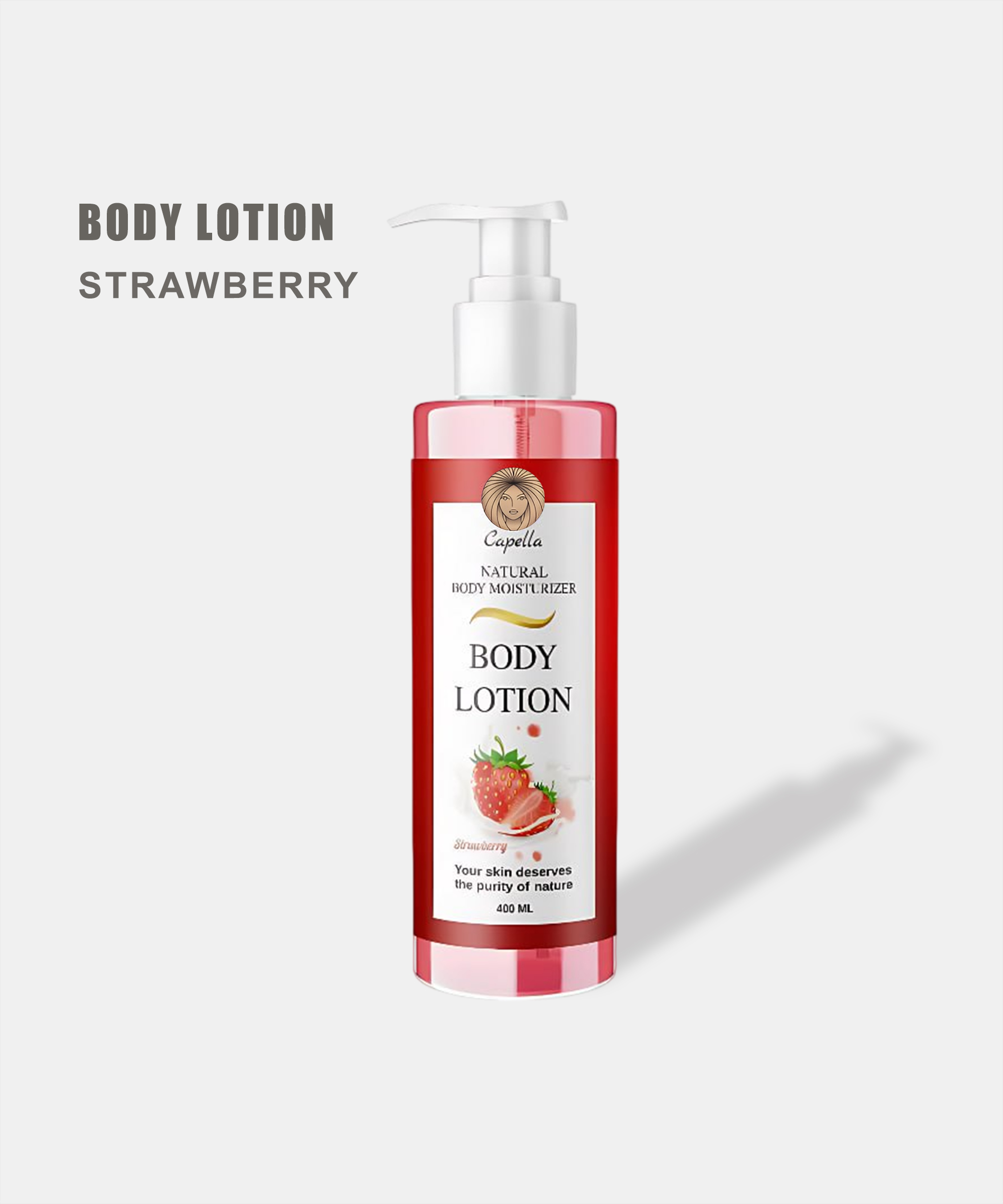 Body Lotion with Strweberry Scent
